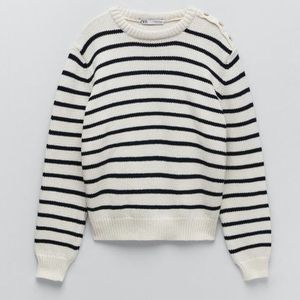 ❤️ NWT Zara Striped Knit Sweater